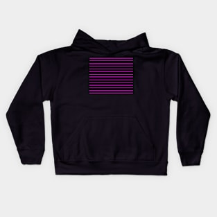 Stripes in pink and back Kids Hoodie